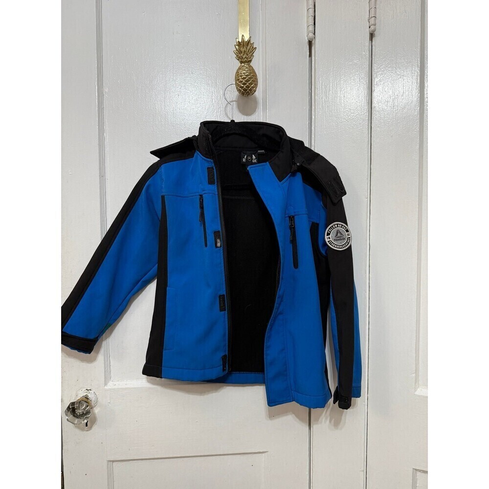 Reebok youth size 8 blue and black jacket